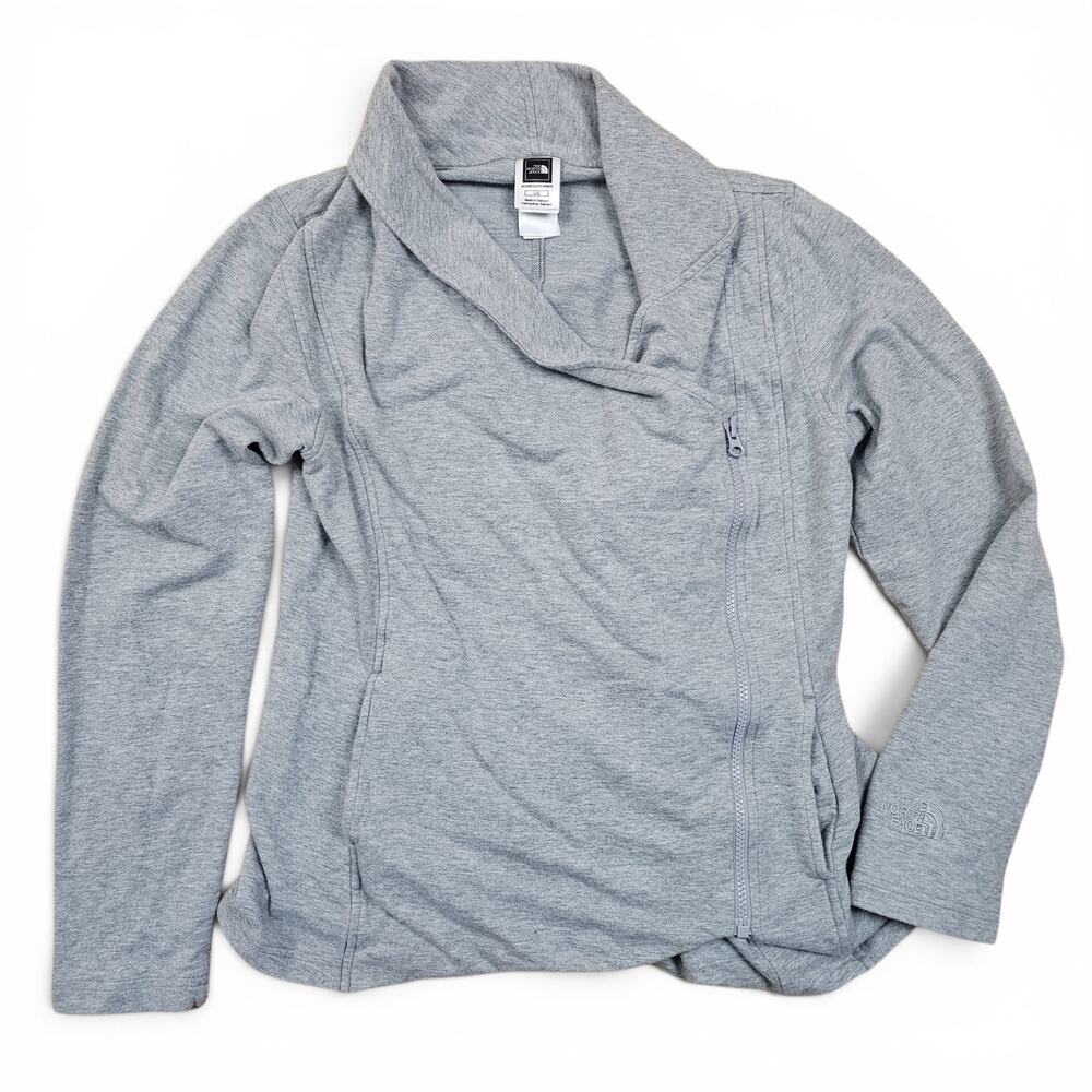 THE NORTH FACE Full Zip Asymmetrical Sweater Womens L Elevated Minimalist Casual